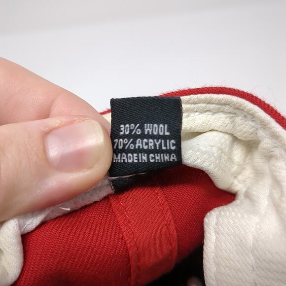 NN Crusaders Fitted Baseball Hat Red 7 1/2 Embroidered The Game Pro - Picture 10 of 10